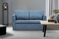 Canapea extensibila 2 locuri albastru Bella Lux