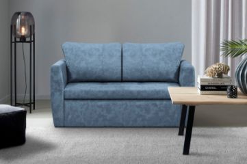Canapea extensibila 2 locuri albastru Bella Lux