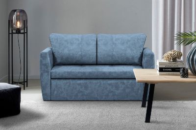 Canapea extensibila 2 locuri albastru Bella Lux