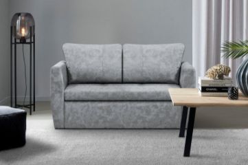 Canapea extensibila 2 locuri gri deschis Bella Lux