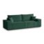 Canapea extensibila 3 locuri verde Prada