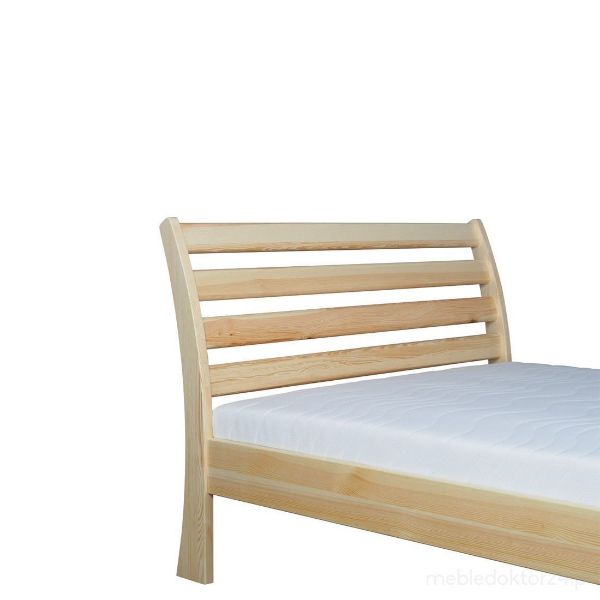 Pat lemn masiv cu somiera 120 x 200 cm natur Florenta