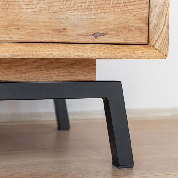 Comoda TV 120 cm cu 2 usi stejar natur Loft
