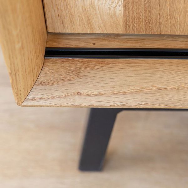 Comoda TV 160 cm cu 2 usi stejar natur Loft