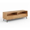 Comoda TV 120 cm cu 1 sertar si 2 nise stejar natur Loft