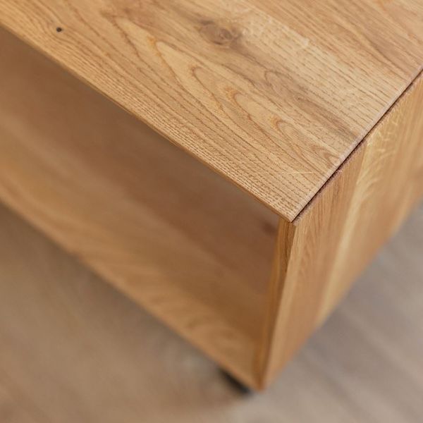 Comoda TV 160 cm cu 1 sertar si 2 nise stejar natur Loft