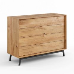 Comoda cu 4 sertare stejar natur Loft