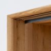 Bufet cu 2 usi cu raft vinuri stejar natur Loft
