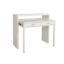 Consola birou extensibil cu 2 sertare alb Mely
