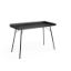 Birou cu picioare metalice negru Tray