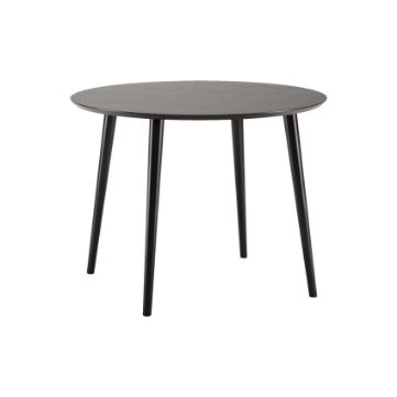 Masa dining rotunda 100 cm negru Clody