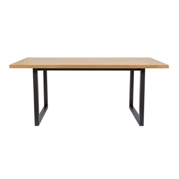 Masa dining fixa 180 cm stejar/negru Ramden