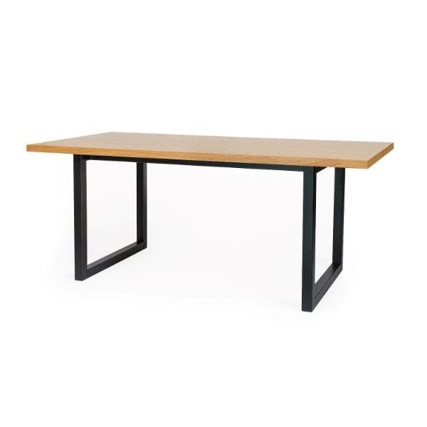 Masa dining fixa 180 cm stejar/negru Ramden