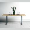 Masa dining fixa 180 cm stejar/negru Ramden