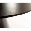 Masa dining rotunda din MDF si PAL cu furnir de nuc inchis Bevelo
