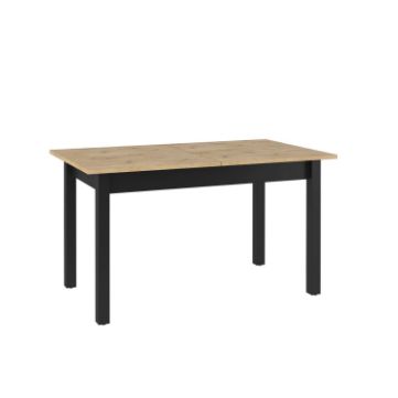 Masa dining extensibila 146/186 cm stejar salbatic/negru Quant