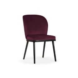 Scaun tapitat mov inchis/negru Aniel Pro