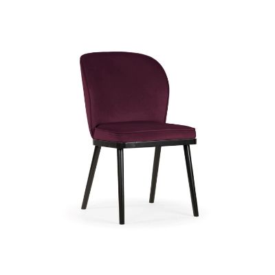Scaun tapitat mov inchis/negru Aniel Pro
