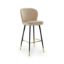 Scaun bar tapitat cappuccino/auriu Aniel 60