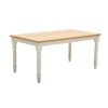 	Masa dining fixa 160 cm alb/natur Cristina