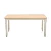 Masa dining fixa 160 cm alb/natur Cristina