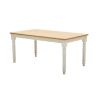 Masa dining fixa 160 cm alb/natur Cristina