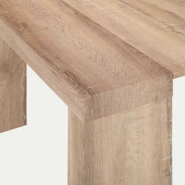 Consola masa dining extensibila, PAL melaminat, stejar natur, Felicia