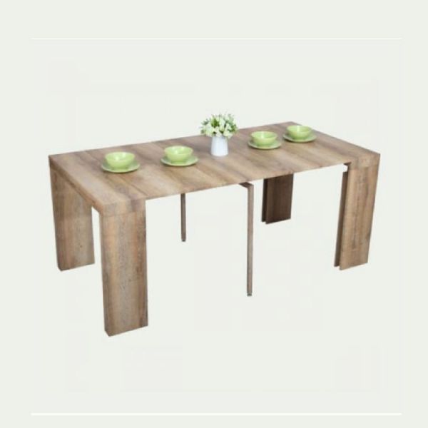 Consola masa dining extensibila, PAL melaminat, stejar natur, Felicia