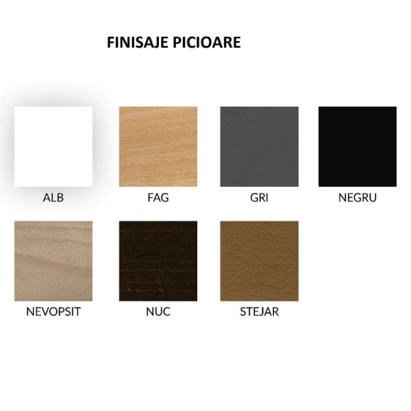 Scaun tapitat cu brate negru/antracit Virginia