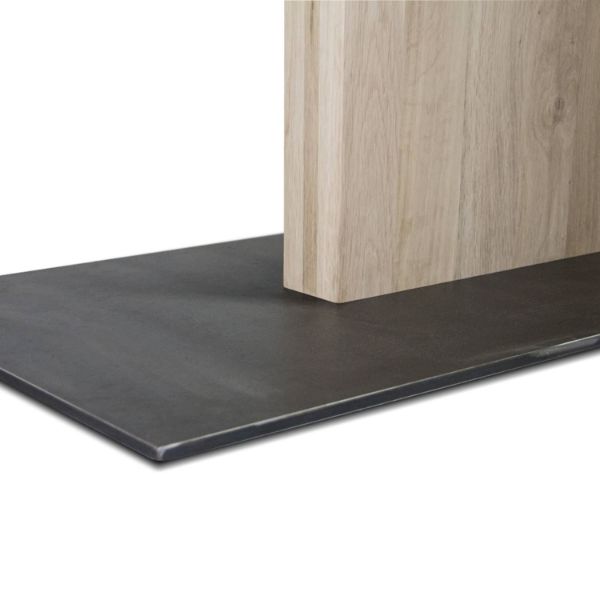 	Masa fixa 200 cm, talpa otel, lemn stejar salbatic, Kumo