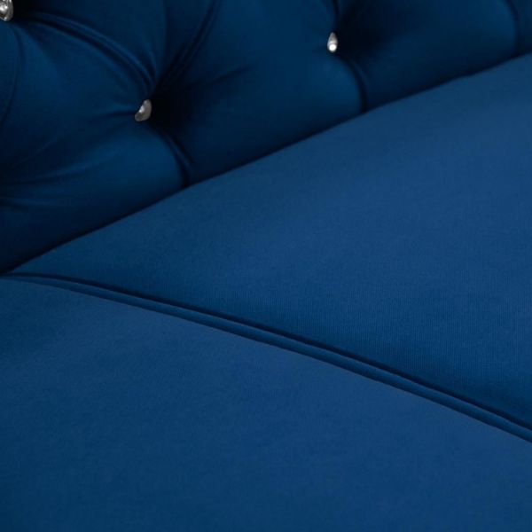 Coltar extensibil dreapta albastru inchis Versace