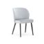 Scaun tapitat gri deschis/negru Aniel Plus