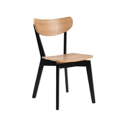 	Scaun dining negru/stejar Roxby