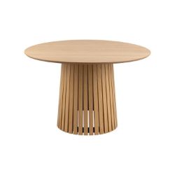 Masa dining rotunda fixa 120 cm stejar natur Christo
