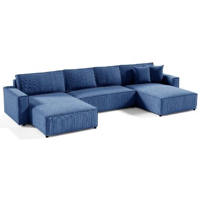 	Coltar extensibil forma U albastru inchis Poso