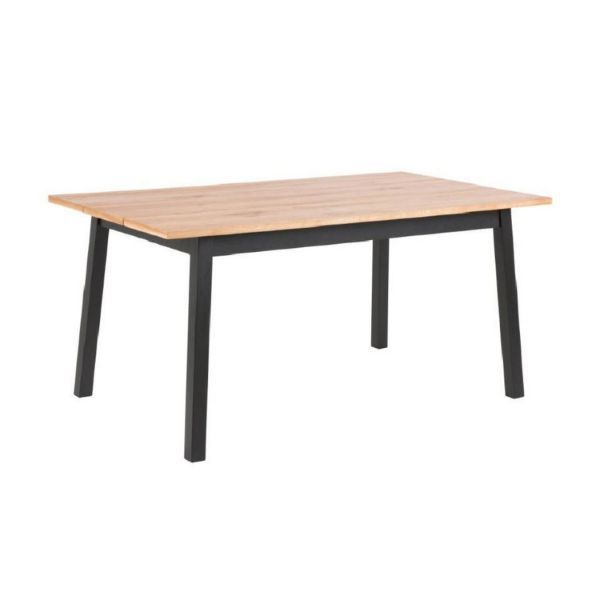 Masa dining 160 cm stejar salbatic/negru Chara