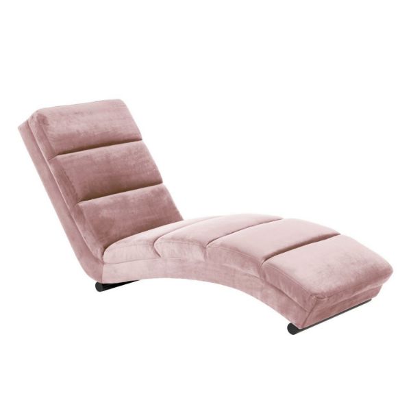Sezlong living roz prafuit/negru Slinky