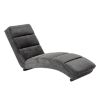 Sezlong living gri inchis/negru Slinky