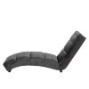 Sezlong living gri inchis/negru Slinky