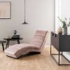 Sezlong living roz prafuit/negru Slinky
