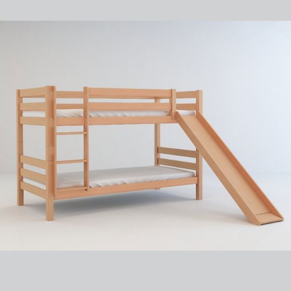 Pat supraetajat dublu 90 x 200 cm fag natur Mark slide