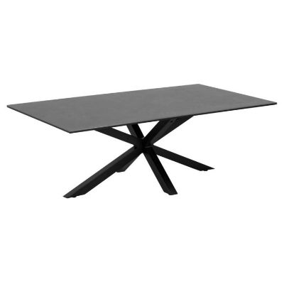 Masuta de cafea sticla ceramica 130 x 70 cm negru Heaven