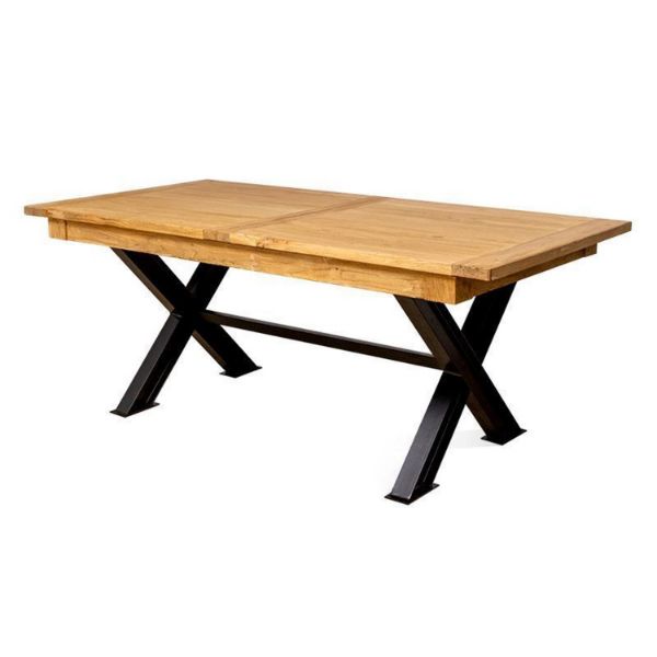 Masa extensibila 200/280 cm natur/negru Ravon