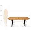 Masa extensibila 200/280 cm natur/negru Ravon