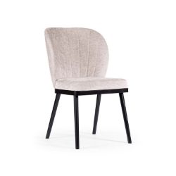 Scaun tapitat cappuccino/negru Shelly Pro