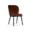 Scaun tapitat maro/negru Shelly Pro