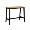 Masa de bar 120 cm stejar natur/negru Brighton