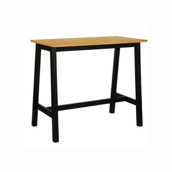 Masa de bar 120 cm stejar natur/negru Brighton