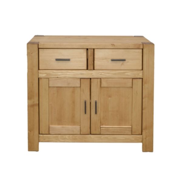 Bufet 110 cm cu 2 usi si 2 sertare natur Adela