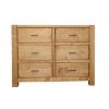 Comoda cu 6 sertare natur Adela